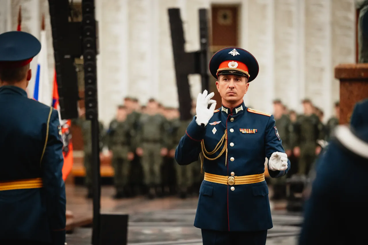 Вручение погон, кадр 24